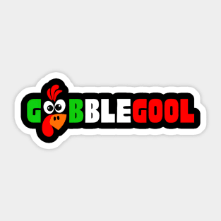 Gobblegool Turkey Day Thanksgiving Parody Sticker